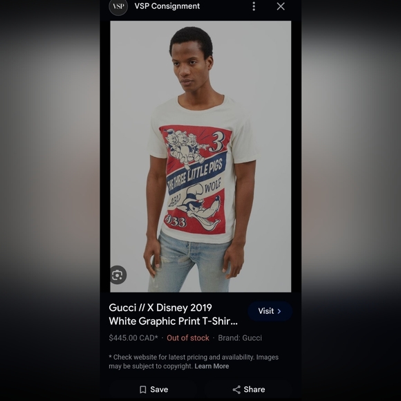 GUCCI Disney 2019 Three Little pig and the big bad wolf - Picture 3 of 13